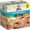Quaker Lower Sugar Instant Oatmeal, Variety Pack, 1.17 oz., 52 pk.