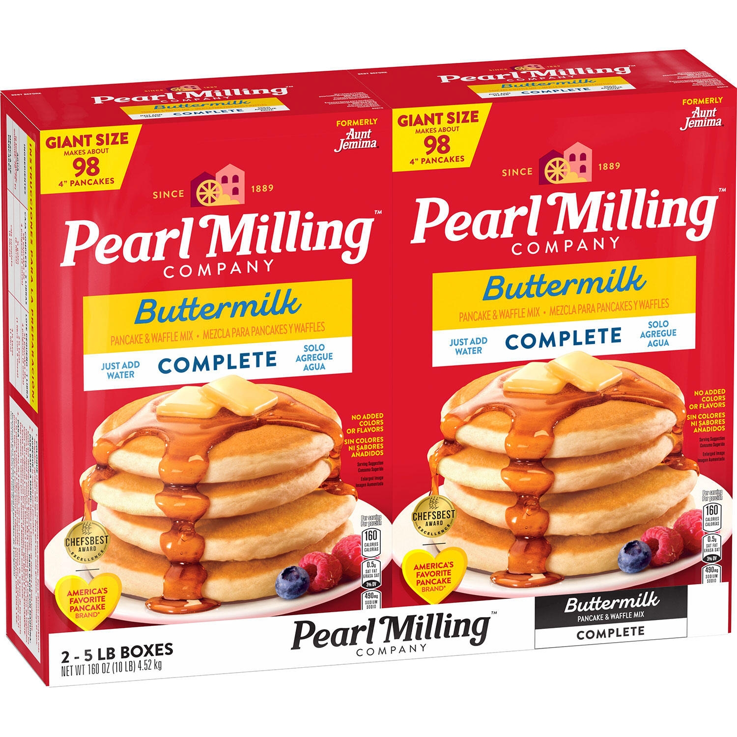 Pearl Milling Company Original Complete Pancake Mix, 10 lb., 2 pk.