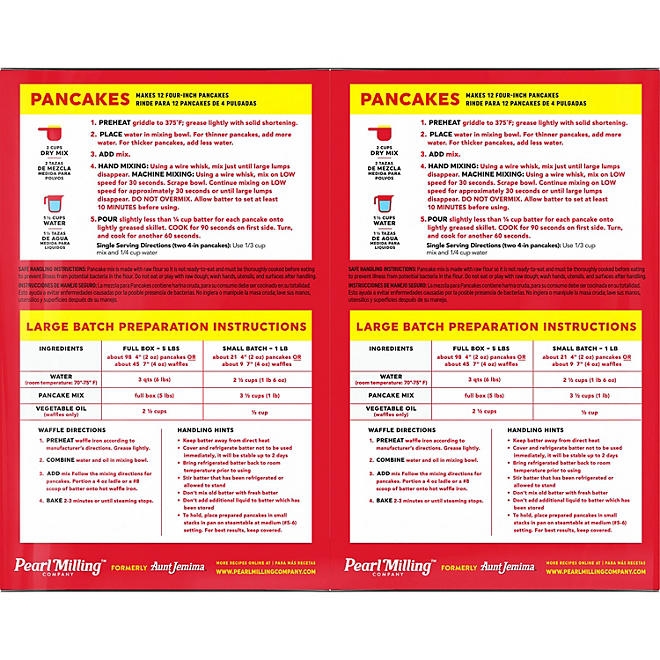 Pearl Milling Company Original Complete Pancake Mix, 10 lb., 2 pk. - Image 5