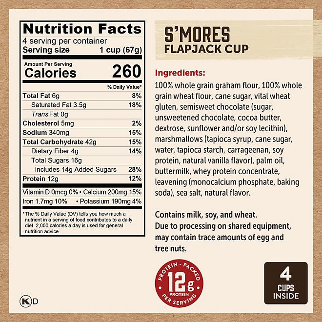 Kodiak Cakes Flapjack Power Cups, Variety Pack, 8 pk. - Image 3