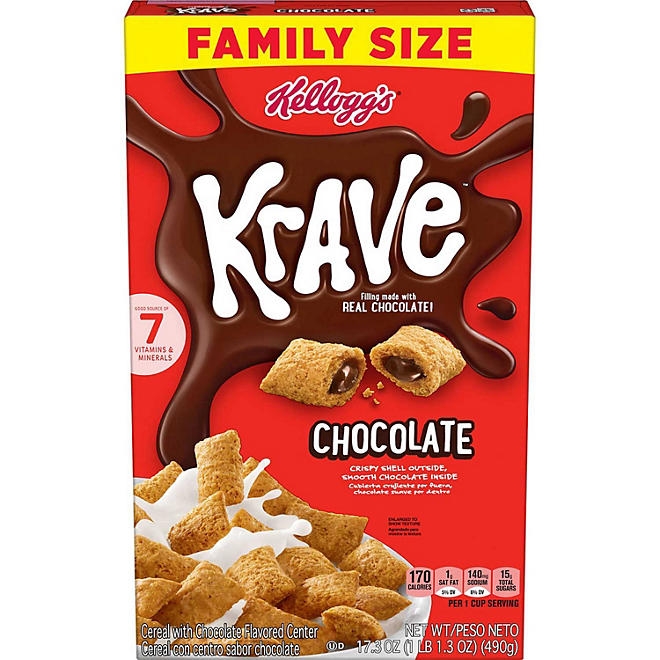 Kellogg's Krave Chocolate, 17.3 oz. - Image 2