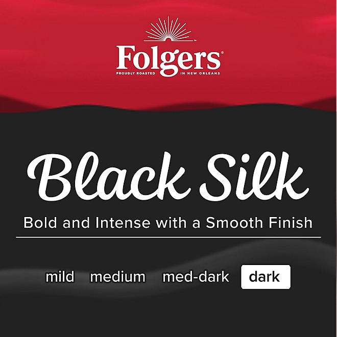 Folgers Dark Roast Ground Coffee, Black Silk, 40.3 oz. - Image 5