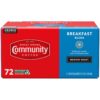 Community Coffee Breakfast Blend Medium Roast Single Serve, 72 ct.