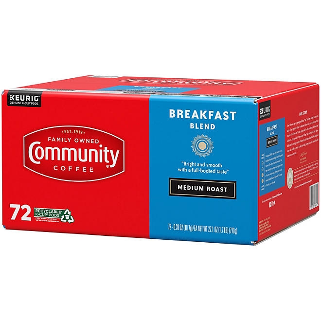 Community Coffee Breakfast Blend Medium Roast Single Serve, 72 ct. - Image 3