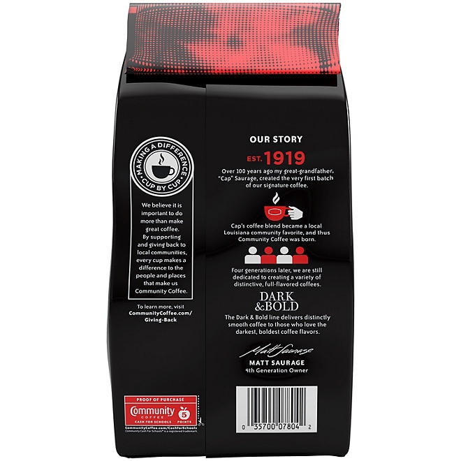 Community Coffee Dark & Bold Espresso Roast Ground Coffee, 40 oz. - Image 5