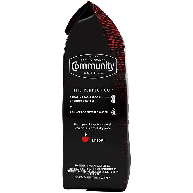 Community Coffee Dark & Bold Espresso Roast Ground Coffee, 40 oz. - Image 6