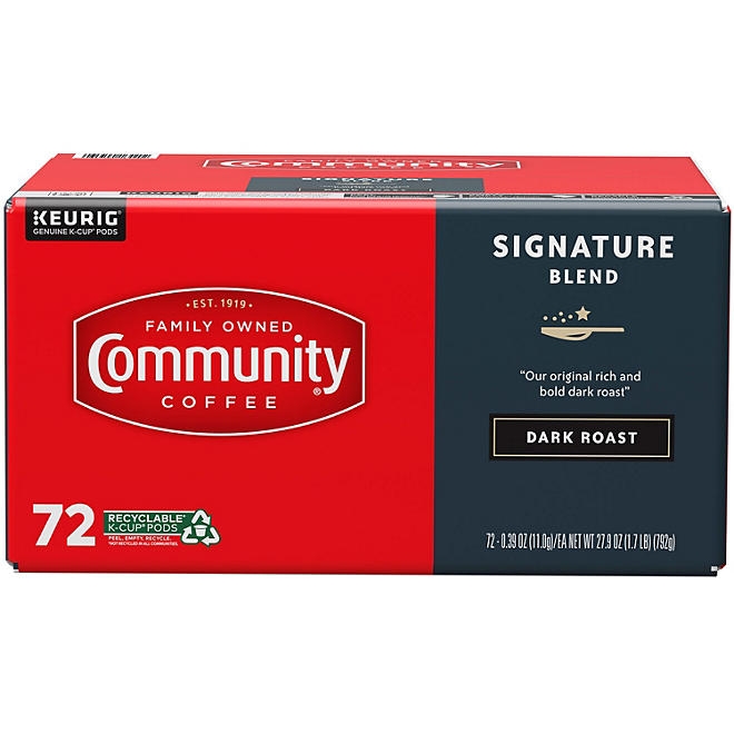 Community Coffee Signature Blend Dark Roast Single Serve, 72 ct. - Image 2