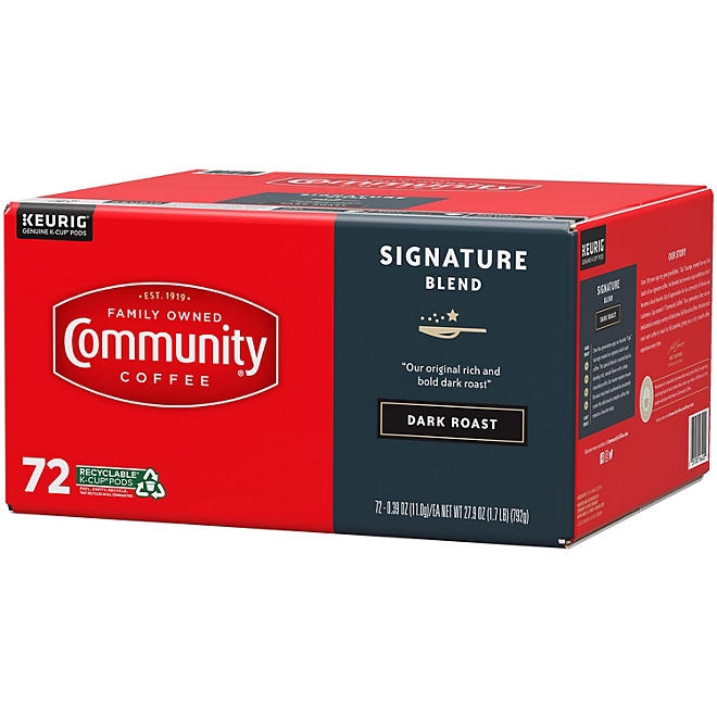 Community Coffee Signature Blend Dark Roast Single Serve, 72 ct. - Image 3