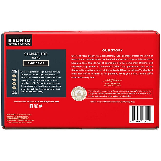 Community Coffee Signature Blend Dark Roast Single Serve, 72 ct. - Image 4