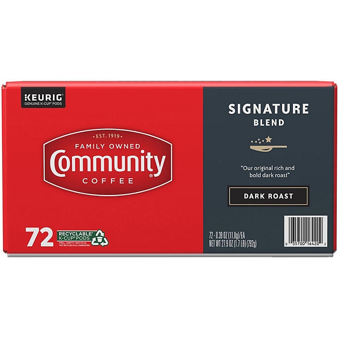 Community Coffee Signature Blend Dark Roast Single Serve, 72 ct. - Image 5
