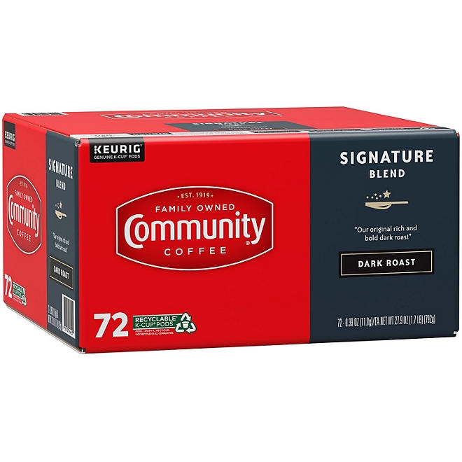 Community Coffee Signature Blend Dark Roast Single Serve, 72 ct. - Image 7