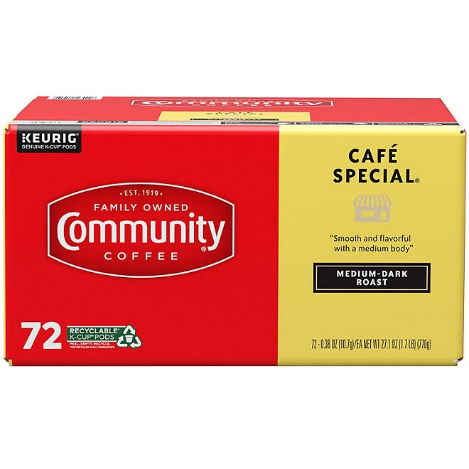 Community Coffee Café Special Medium-Dark Roast Single Serve, 72 ct. - Image 2