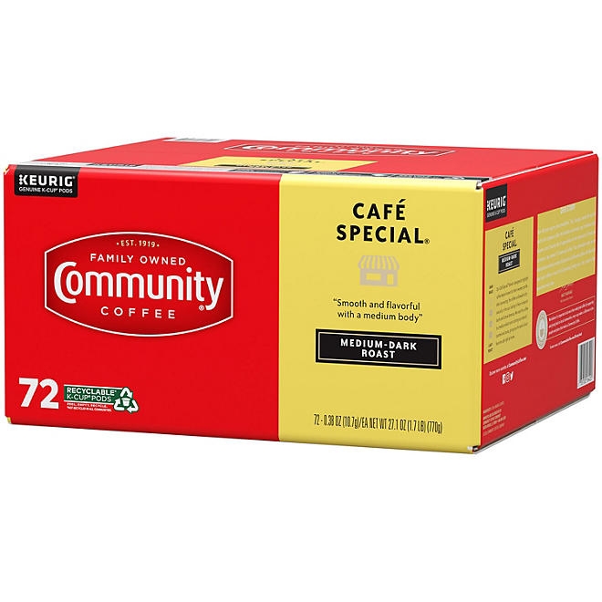Community Coffee Café Special Medium-Dark Roast Single Serve, 72 ct. - Image 3