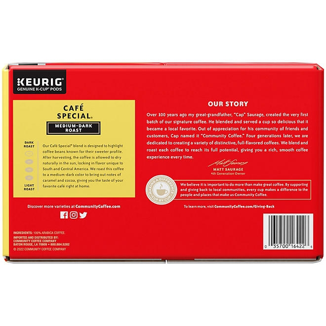 Community Coffee Café Special Medium-Dark Roast Single Serve, 72 ct. - Image 4