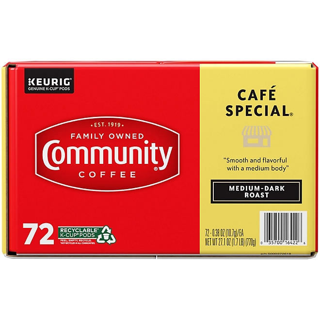 Community Coffee Café Special Medium-Dark Roast Single Serve, 72 ct. - Image 6