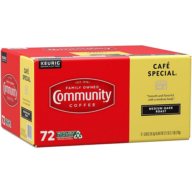 Community Coffee Café Special Medium-Dark Roast Single Serve, 72 ct. - Image 7
