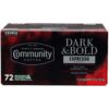 Community Coffee Dark and Bold Espresso Darkest Roast Coffee Pods, 72 ct.