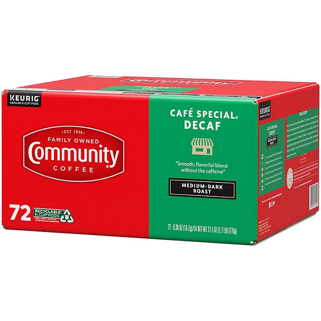 Community Coffee Café Special Decaf Medium-Dark Roast Single Serve 72 ct. - Image 3