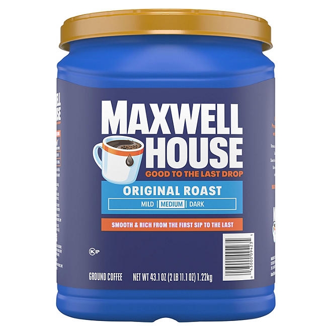 Maxwell House Original Roast Medium Ground Coffee, 43.1 oz. - Image 2