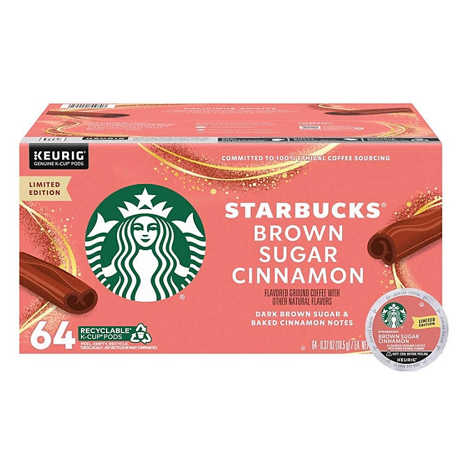 Starbucks Blonde Roast K-Cup Coffee Pods, Brown Sugar Cinnamon, 64 ct. - Image 2
