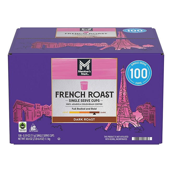 Member's Mark Dark Roast Coffee Pods, French, 100 ct. - Image 5