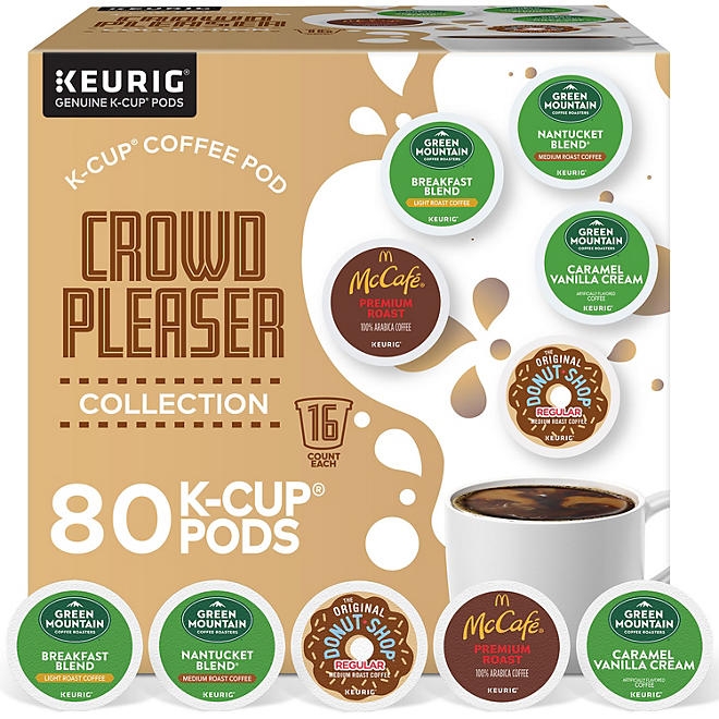Crowd Pleaser Variety Pack, Single Serve Pods, 80 ct. - Image 2