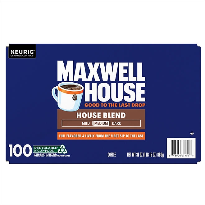 Maxwell House House Blend Medium K-Cup Coffee Pods 100 ct. - Image 4