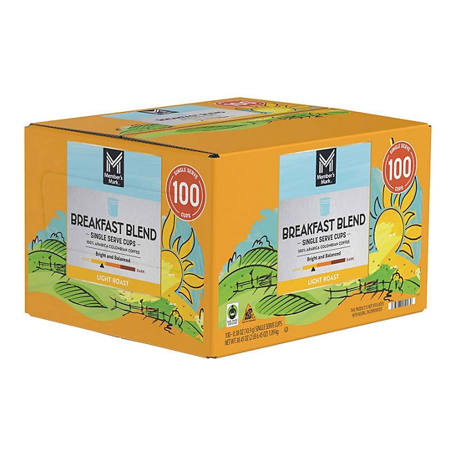 Member's Mark Breakfast Blend Light Roast Coffee Pods, 100 ct. - Image 3