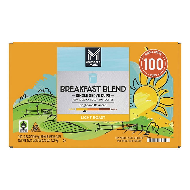 Member's Mark Breakfast Blend Light Roast Coffee Pods, 100 ct. - Image 4