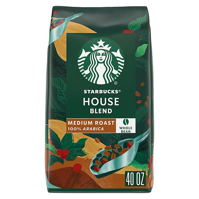 Starbucks House Blend Medium Roast Whole Bean Coffee, 40 oz. - Image 2