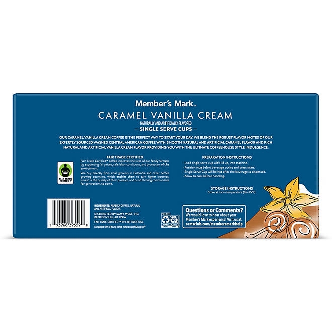 Member's Mark Medium Roast Coffee Pods, Caramel Vanilla Cream, 80 ct. - Image 3