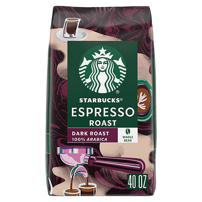 Starbucks Whole Bean Coffee, Espresso Roast Dark, 40 oz. - Image 2