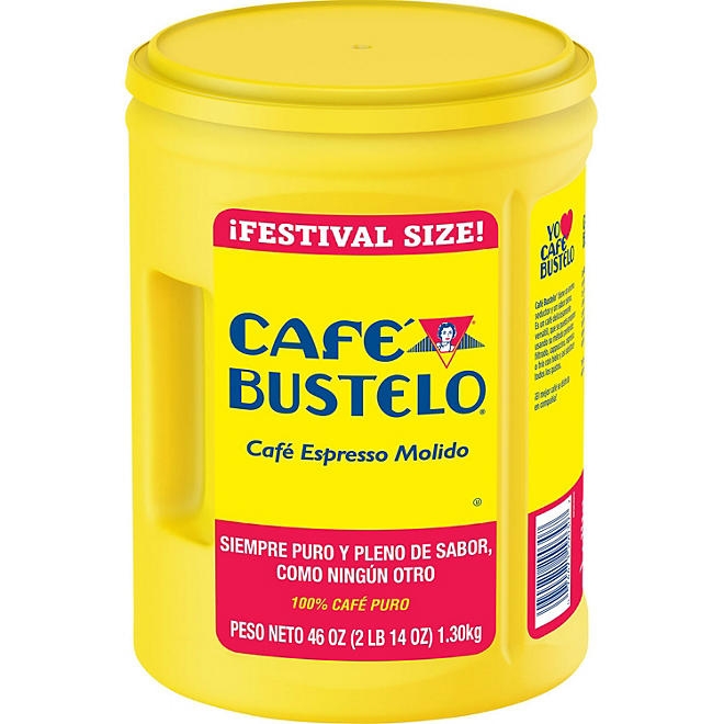 Café Bustelo Festival Size Dark Roast Ground Coffee, Espresso 46 oz. - Image 3