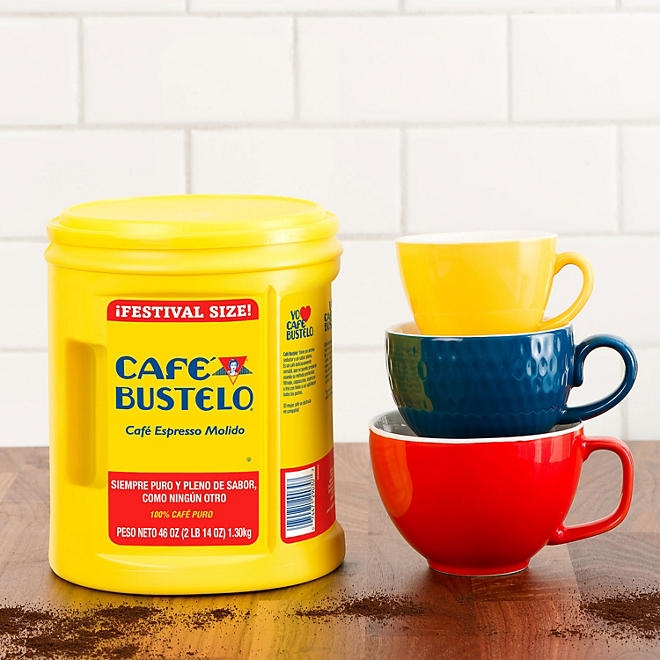 Café Bustelo Festival Size Dark Roast Ground Coffee, Espresso 46 oz. - Image 5