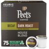 Peet's Coffee Decaf Dark Roast K-Cup Pods, House Blend 75 ct.