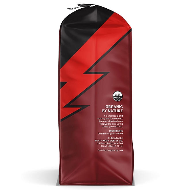 Death Wish Organic Dark Roast Ground Coffee, 34 oz. - Image 5