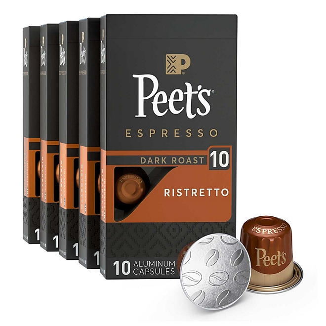 Peet's Coffee Ristretto Intensity 10 Dark Roast Coffee Pods, 50 ct. - Image 2