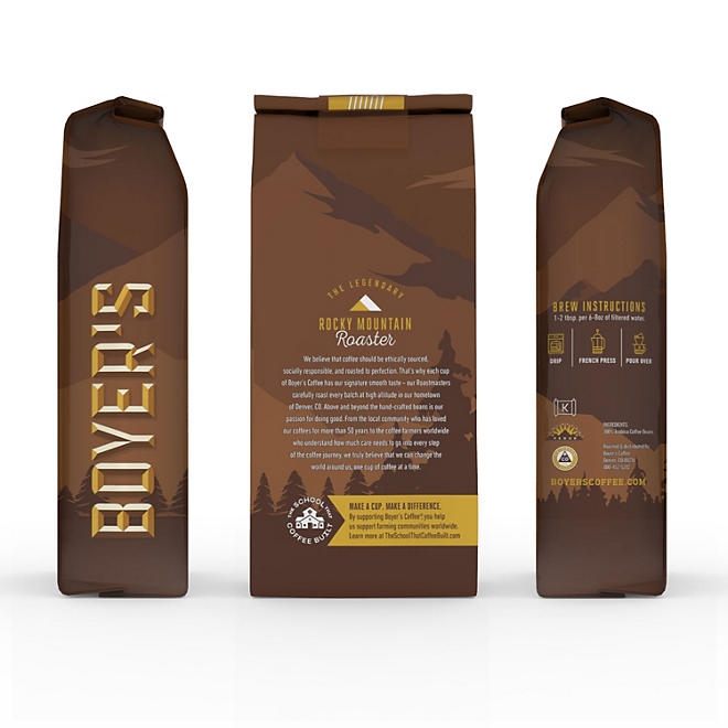 Boyer's Coffee Aspen Gold Medium Roast Whole Bean, 36 oz. - Image 4