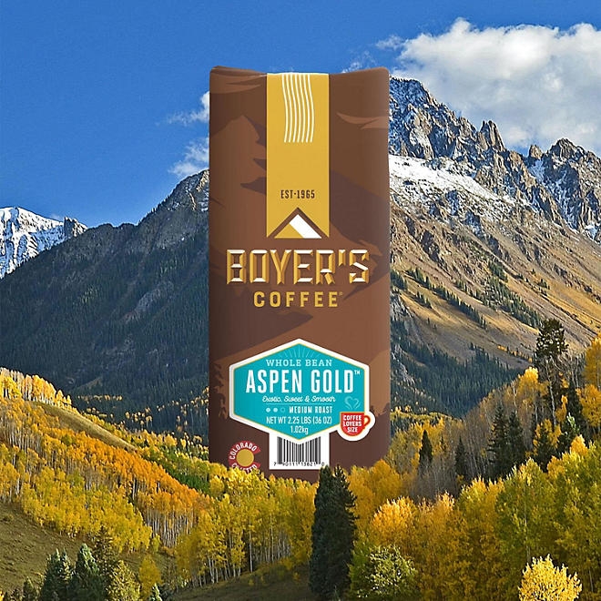 Boyer's Coffee Aspen Gold Medium Roast Whole Bean, 36 oz. - Image 7
