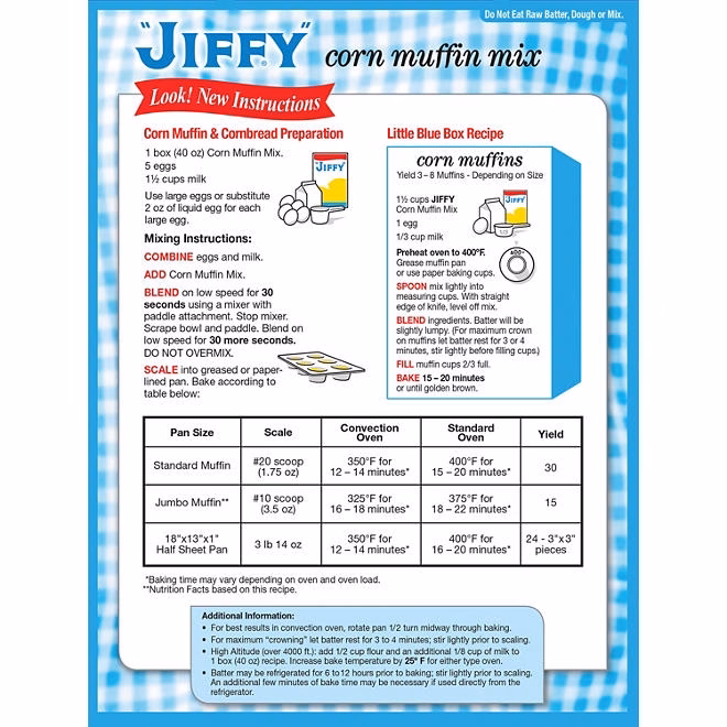 JIFFY Corn Muffin Mix, 40 oz. - Image 5