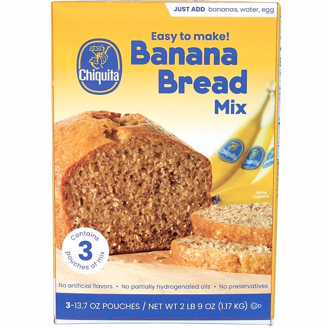 Chiquita Banana Bread Mix, 13.7 oz., 3 pk. - Image 2
