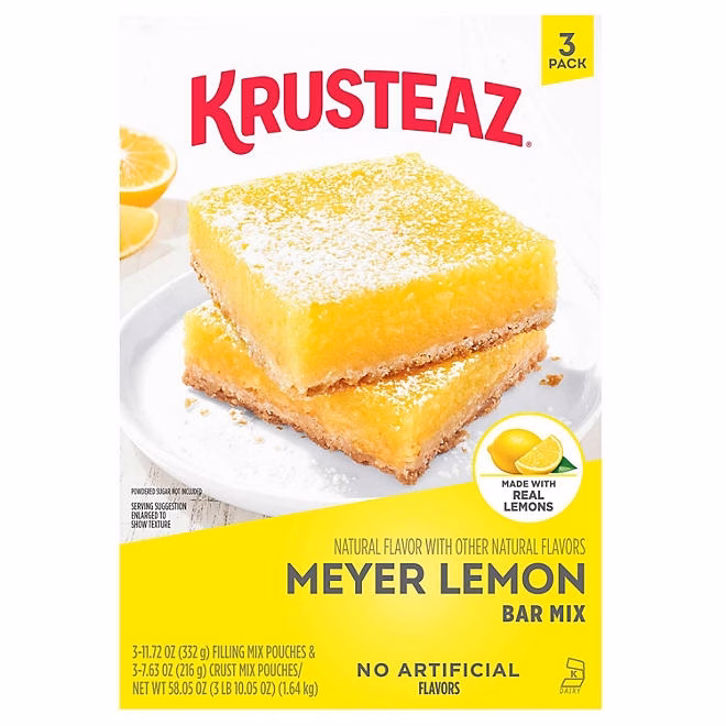 Krusteaz Meyer Lemon Bar Mix, 3 pk. - Image 2