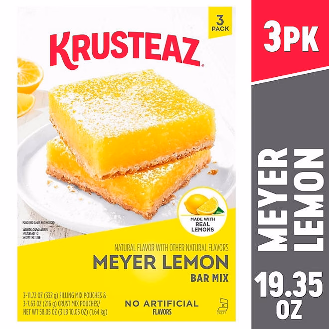 Krusteaz Meyer Lemon Bar Mix, 3 pk. - Image 3