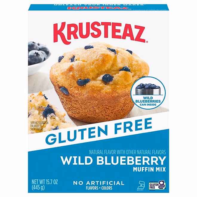 Krusteaz Gluten Free Wild Blueberry Muffin Mix, 15.7 oz. - Image 2