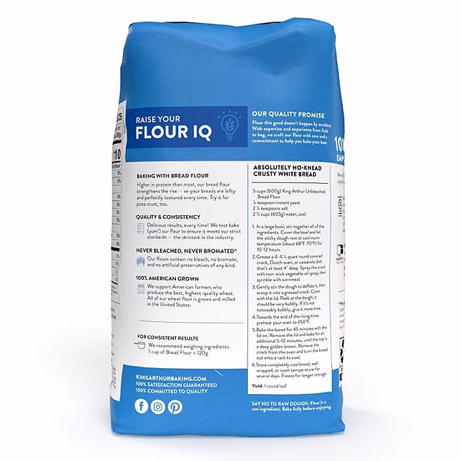 King Arthur Bread Flour, 10 lbs. - Image 4