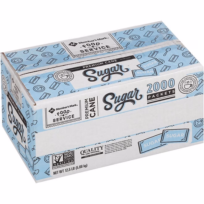 Member's Mark Premium Cane Sugar Packets, 2,000 ct. - Image 2