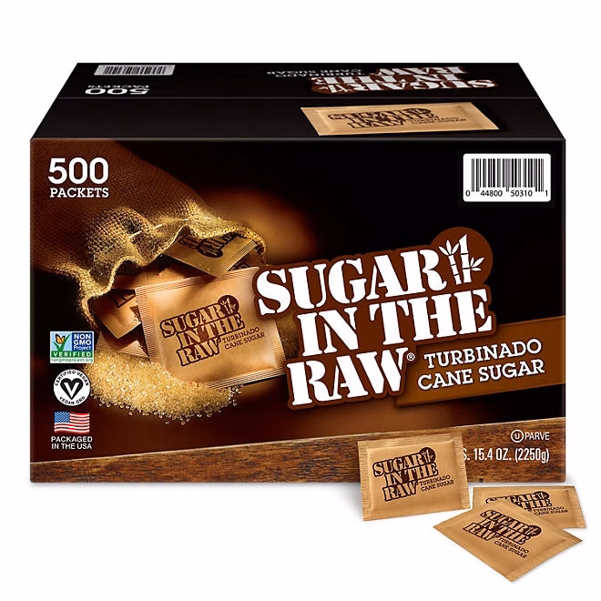 Sugar in the Raw Turbinado Cane Sugar Packets, 500 ct. - Image 2