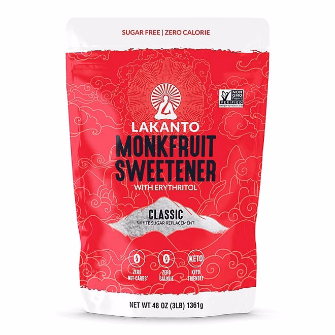 Lakanto Monk Fruit Sweetener, 3 lbs. - Image 2