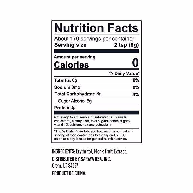 Lakanto Monk Fruit Sweetener, 3 lbs. - Image 3