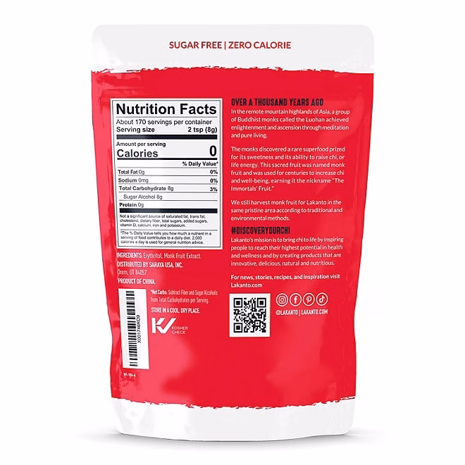 Lakanto Monk Fruit Sweetener, 3 lbs. - Image 4